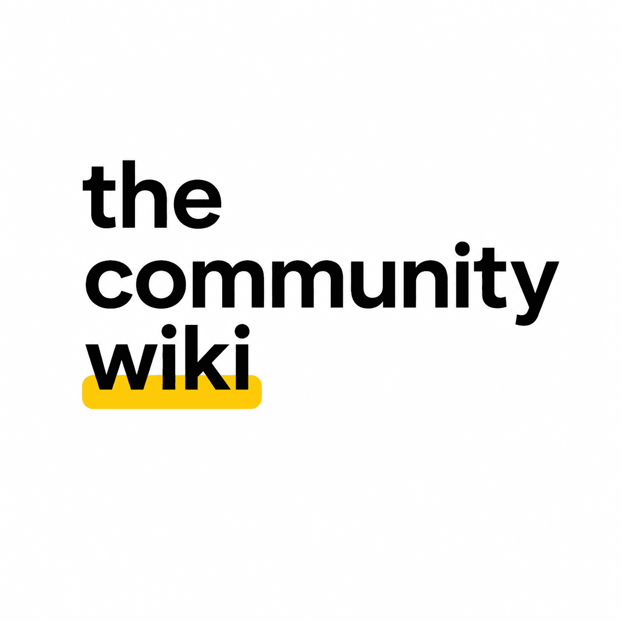 The Community Wiki